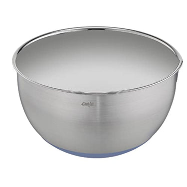 Emsa Prep&Bake Rührschüssel aus Edelstahl 20 cm, Rutschfester Boden, Kratzfest, Ausgießrand, Stapelbar, Grün, K3272034 im Sale